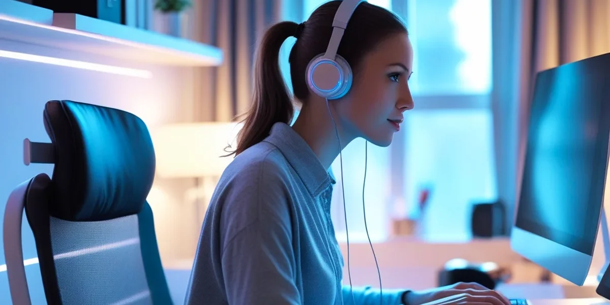 Uma pessoa de negócios analisando documentos de registro de marca e direitos autorais em um escritório moderno, representando a segurança e o profissionalismo no marketing digital.