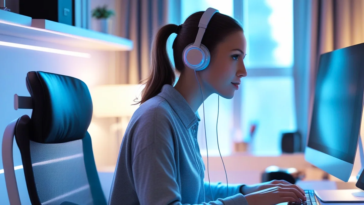 Uma pessoa de negócios analisando documentos de registro de marca e direitos autorais em um escritório moderno, representando a segurança e o profissionalismo no marketing digital.