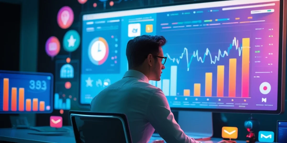 publico-alvo-mal-definido-prejuizos-campanhas-trafego-pago Infográfico mostrando um alvo com dardos espalhados fora do centro, simbolizando o desperdício de dinheiro em campanhas de tráfego pago devido a um público-alvo mal definido, com ícones representando custos elevados e baixas conversões.