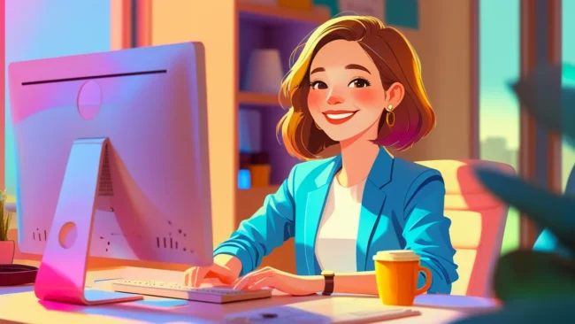 Uma equipe de profissionais de marketing digital trabalhando colaborativamente em diversas telas e dispositivos, simbolizando os múltiplos serviços oferecidos por uma agência para impulsionar negócios online.