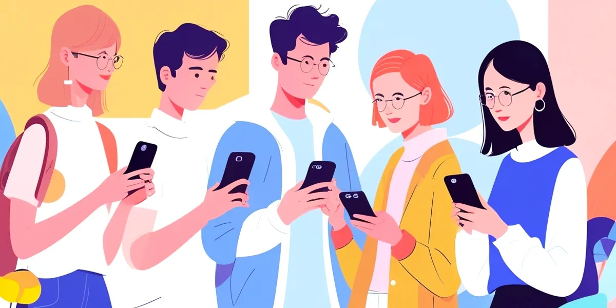 Uma imagem conceitual que ilustra a publicidade em jogos de celular. A cena mostra a mão de uma pessoa segurando um smartphone com um jogo aberto. No centro da tela do jogo, um anúncio com o logo de uma pequena empresa aparece. Em segundo plano, uma série de ícones e elementos gráficos de marketing digital flutuam, como gráficos de crescimento, símbolos de dinheiro e logotipos de marcas, representando a oportunidade de negócio que os mobile games oferecem.