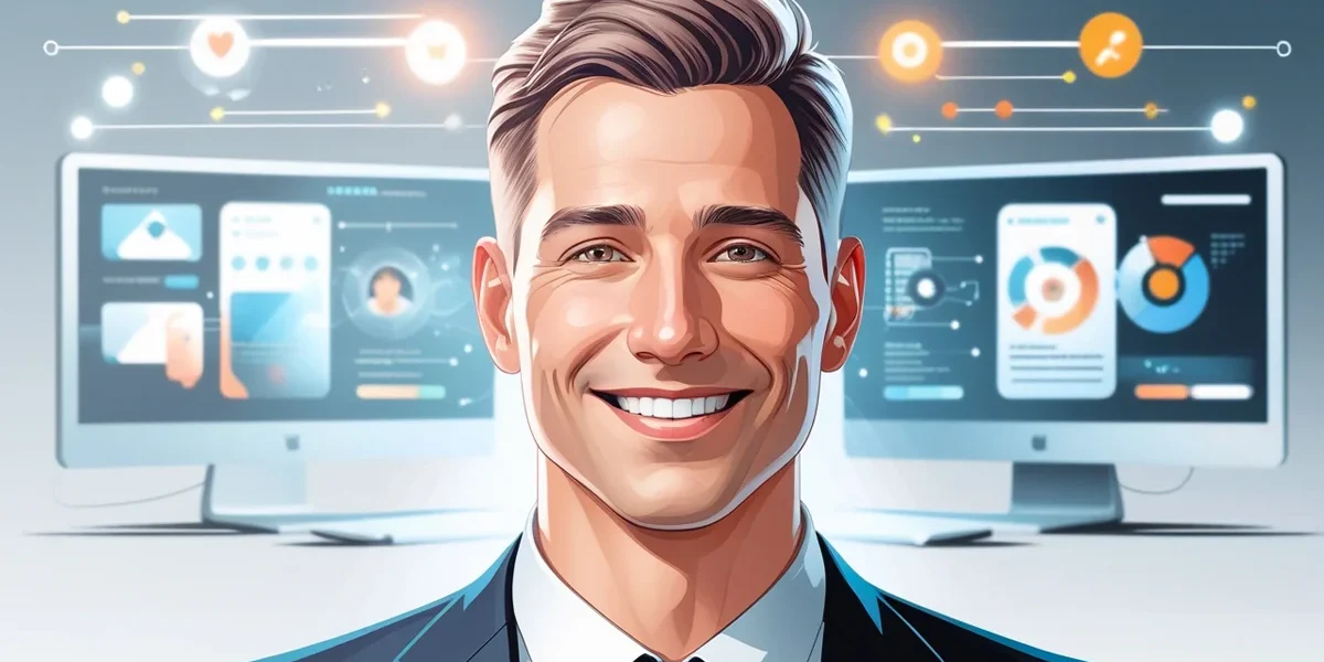 Representação gráfica do painel do Gerenciador de Anúncios do Meta (Facebook e Instagram), ilustrando as diversas opções de segmentação e objetivos de campanha, com uma seta saindo do botão "Impulsionar" (Boost) em direção a uma engrenagem de estratégia, simbolizando a necessidade de migrar para a plataforma profissional para impulsionar publicações de forma eficiente e gerar vendas.