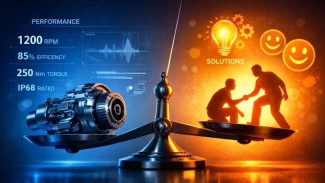 Infográfico comparativo mostrando de um lado o foco em características do produto e do outro a satisfação e dor do cliente.