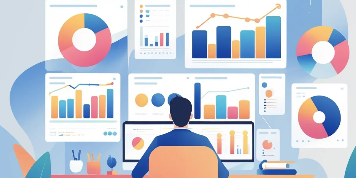 Homem de negócios analisando dados de segmentação para criar estratégia de anúncio em games mobile (In-Game Advertising).