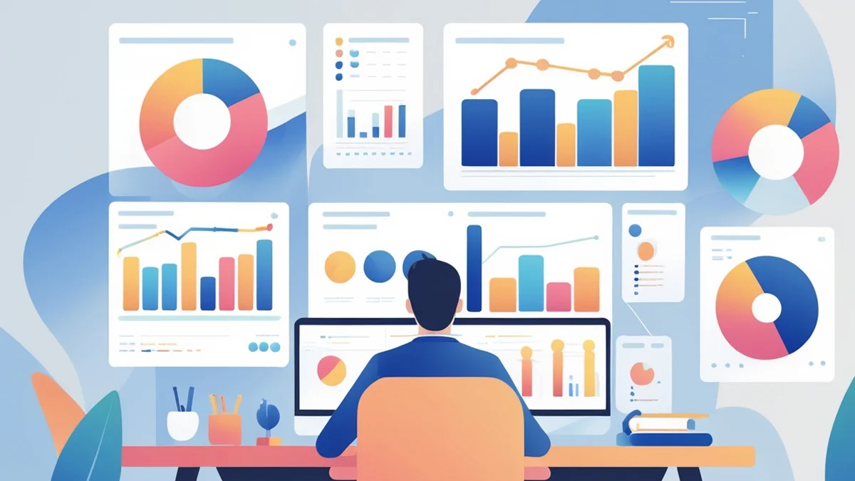 Homem de negócios analisando dados de segmentação para criar estratégia de anúncio em games mobile (In-Game Advertising).