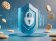 Ilustração moderna de um cadeado digital protegendo dados de usuários, com ícones de cookies sendo substituídos por conexões seguras.